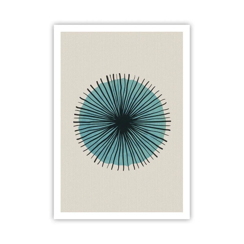 Poster - Radiant pe albastru - 70x100 cm