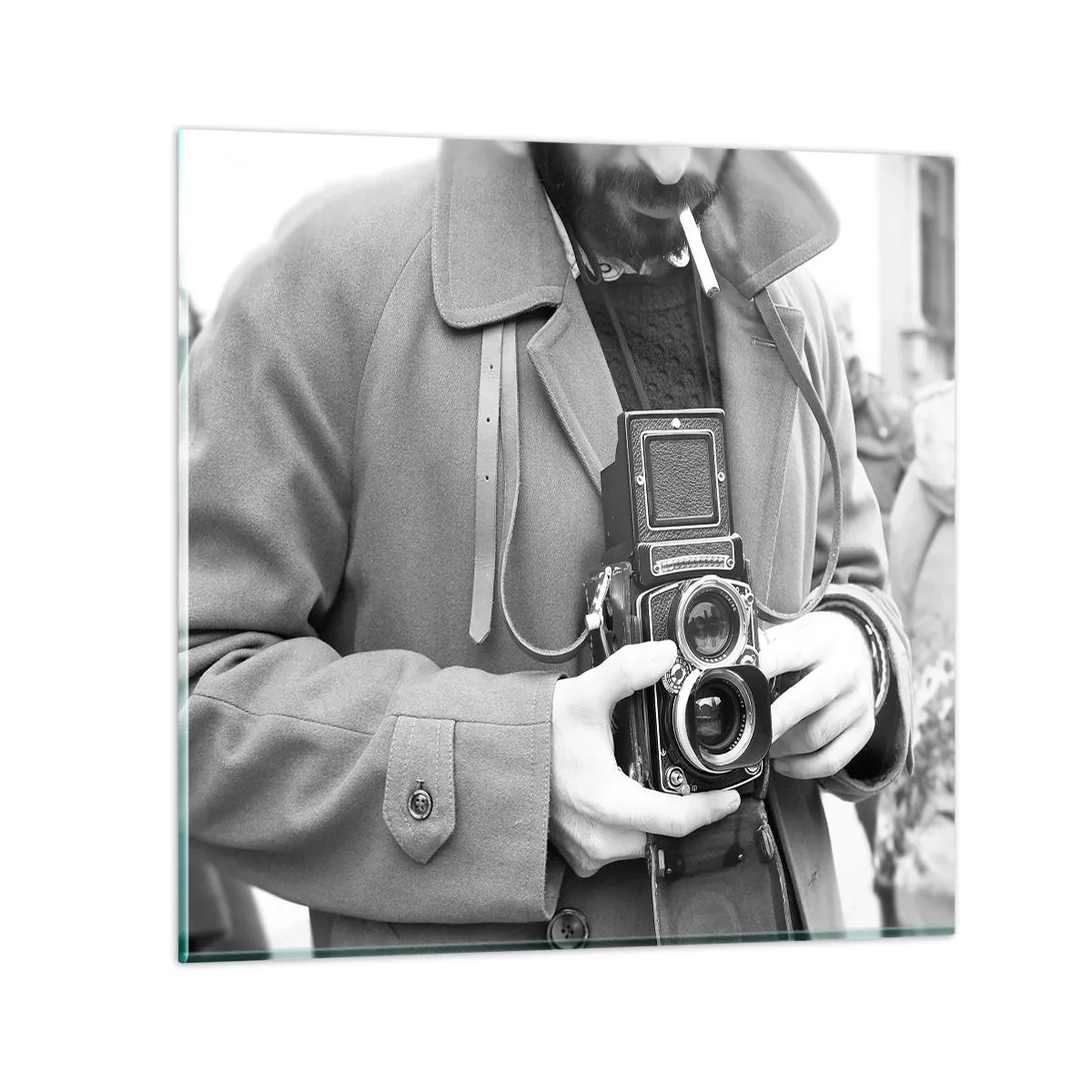 Tablou pe sticlă - În stilul retro - 40x40 cm