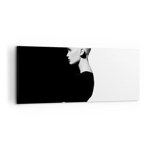Tablou pe pânză - Pur și simplu o femeie - 100x40 cm
