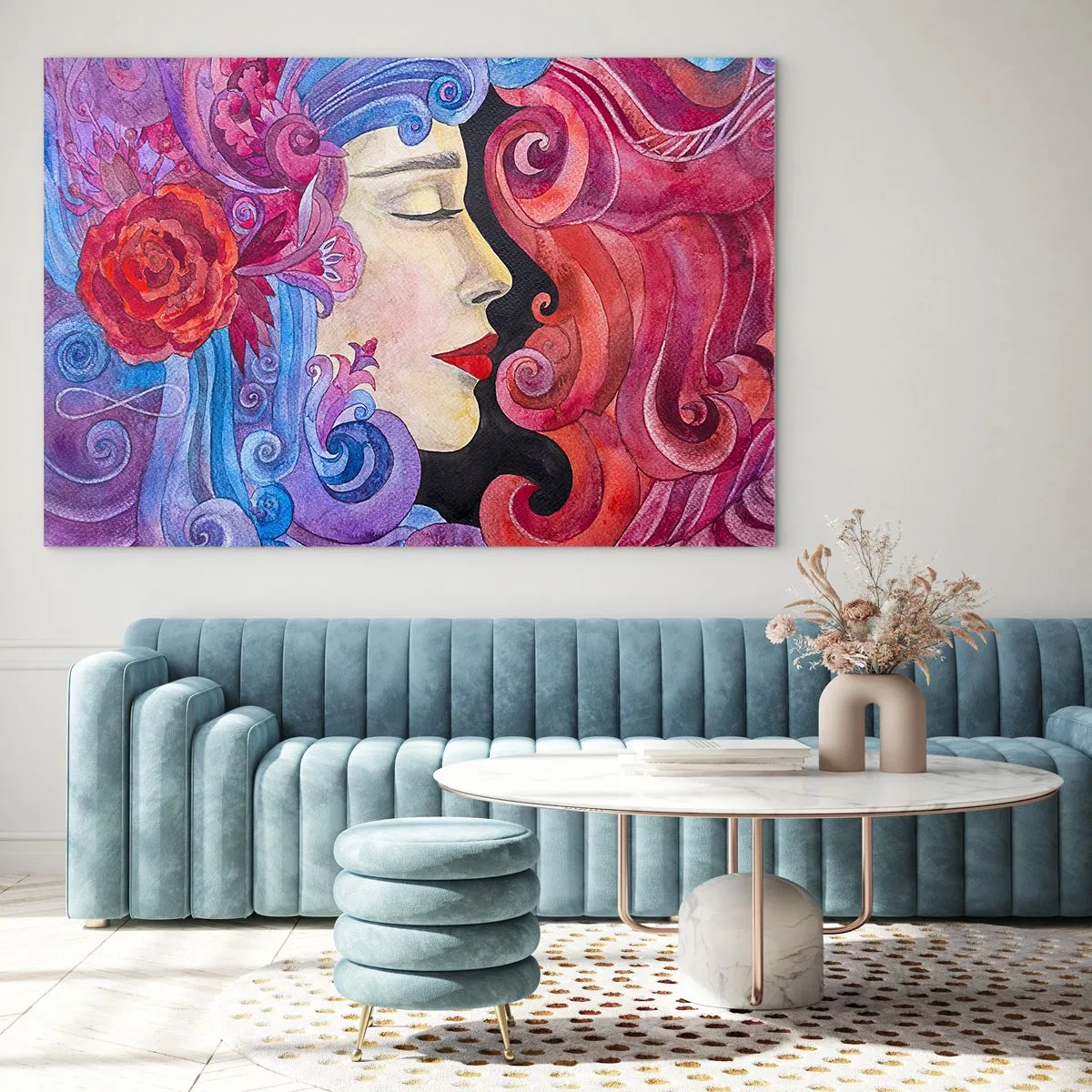 Tablou pe sticlă - Secesiunea mai trăiește - 100x70 cm