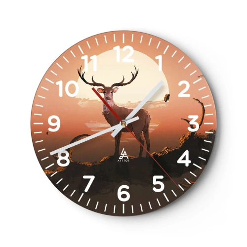 Ceas de perete - Ceas pe sticlă - Această noapte este diferită de oricare alta - 30x30 cm