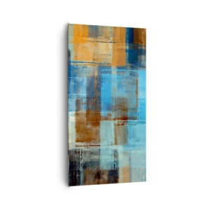 Tablou pe pânză - Prin valul albastru - 65x120 cm