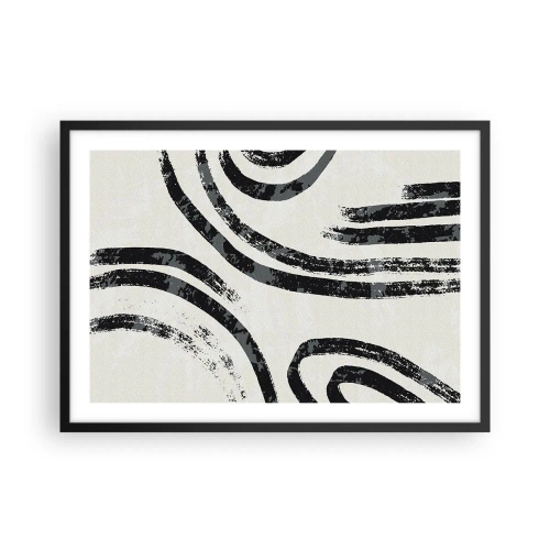 Poster în ramă neagră - Pe jumătate oprit - 70x50 cm