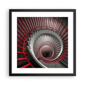 Poster în ramă neagră - Jocuri arhitecturale - 40x40 cm