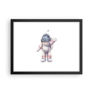 Poster în ramă neagră - Pe curând! - 40x30 cm