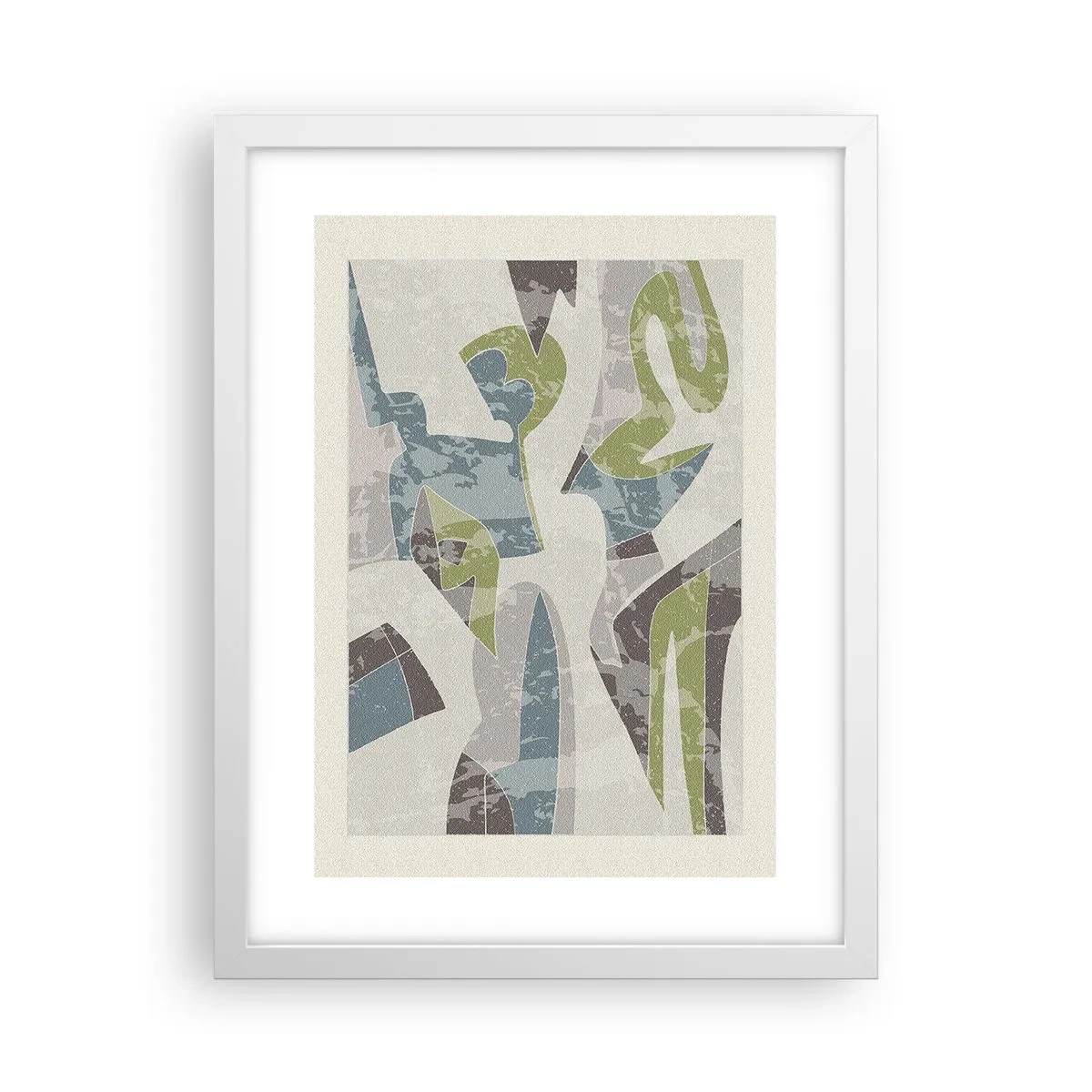 Poster în ramă albă - Compoziție din spatele geamului - 30x40 cm