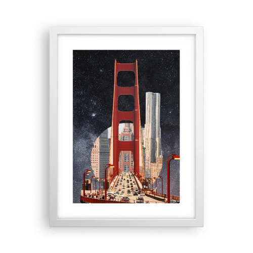 Poster în ramă albă - Întotdeauna în centru - 30x40 cm