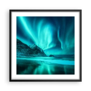 Poster în ramă neagră - Minunile din nord - 50x50 cm