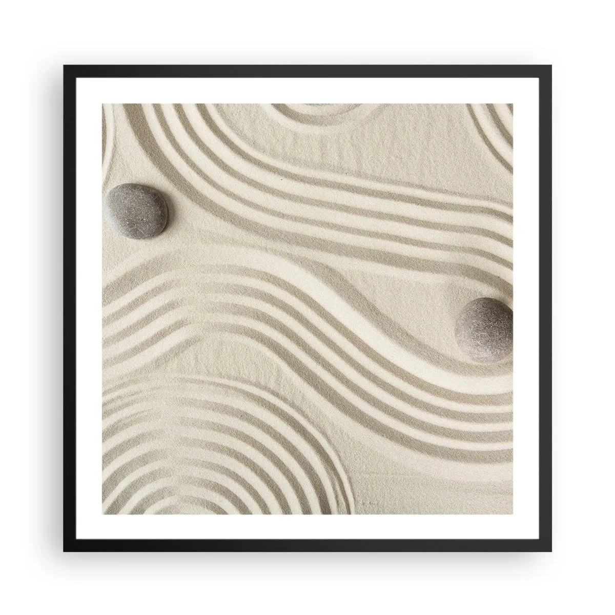 Poster în ramă neagră - Atingere de căldură - 60x60 cm