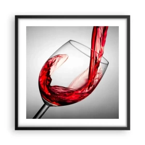 Poster în ramă neagră - Culoare - mișcare - sunet - 50x50 cm