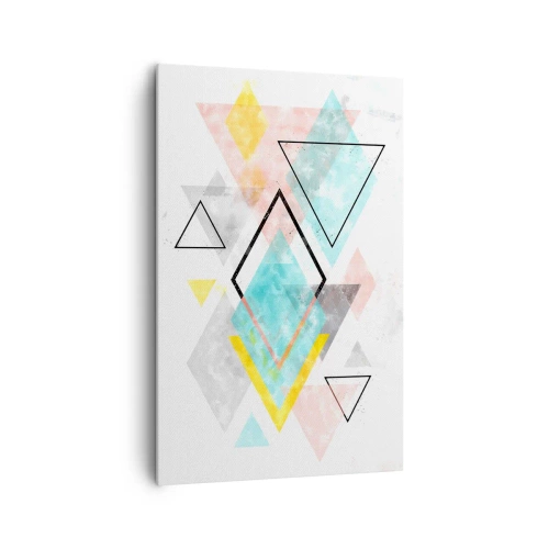 Tablou pe pânză - Joc geometric - 80x120 cm