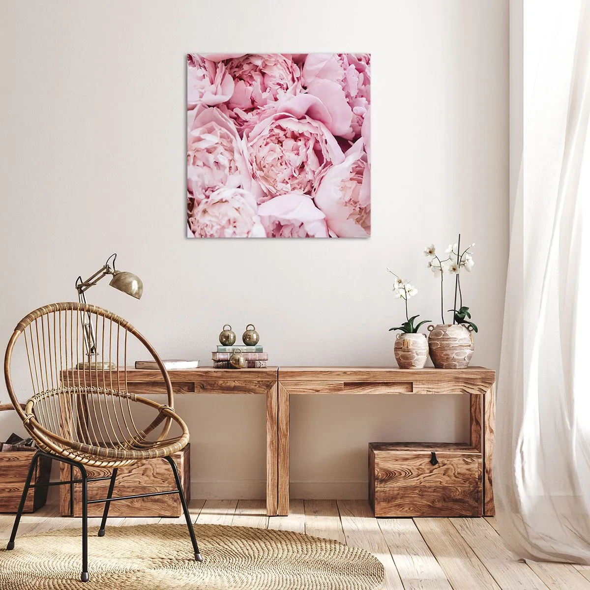 Tablou pe pânză - Îmbrățișate și parfumate - 70x70 cm