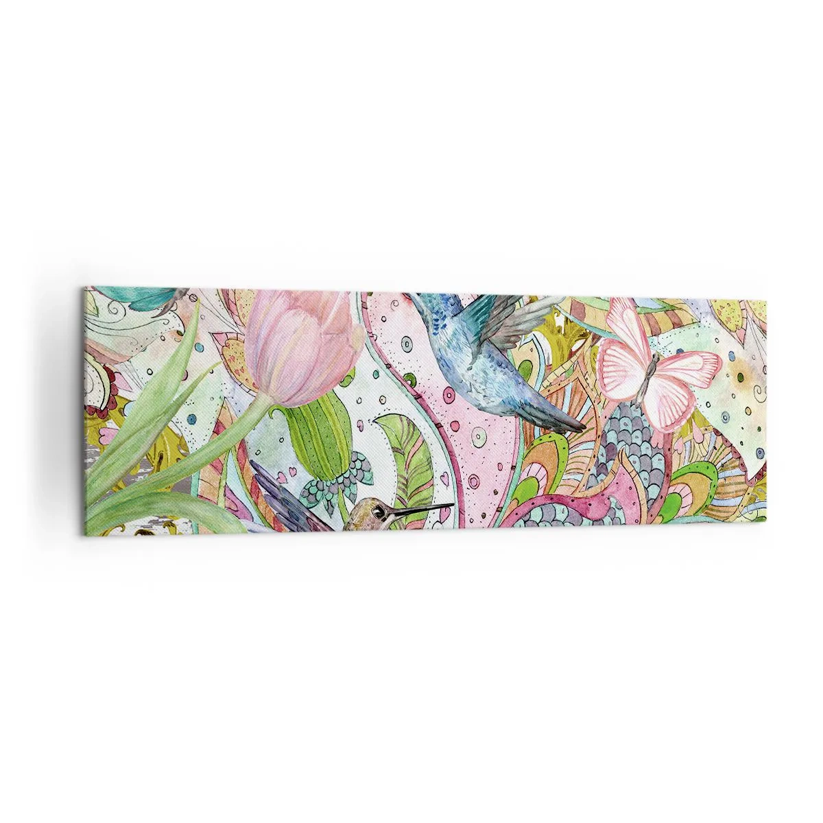 Tablou pe pânză - Încurcat în viță de vie - 160x50 cm