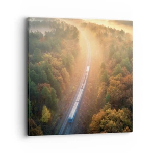 Tablou pe pânză - Călătorie de toamnă - 40x40 cm