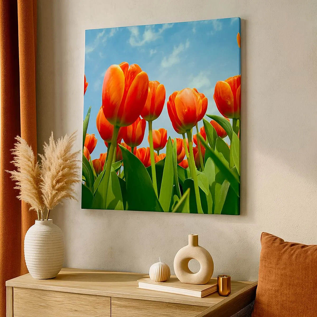 Tablou pe pânză - Doar cerul albastru - 30x30 cm