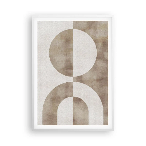 Poster în ramă albă - Similitudini și diferențe - 70x100 cm