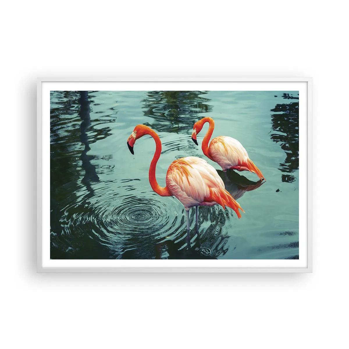 Poster în ramă albă - Suntem bune de revistele de modă - 100x70 cm