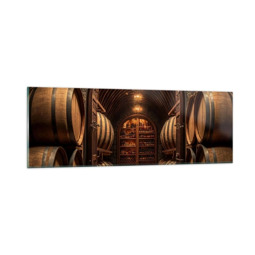 Tablou pe sticlă - Beciul cu atmosferă - 90x30 cm