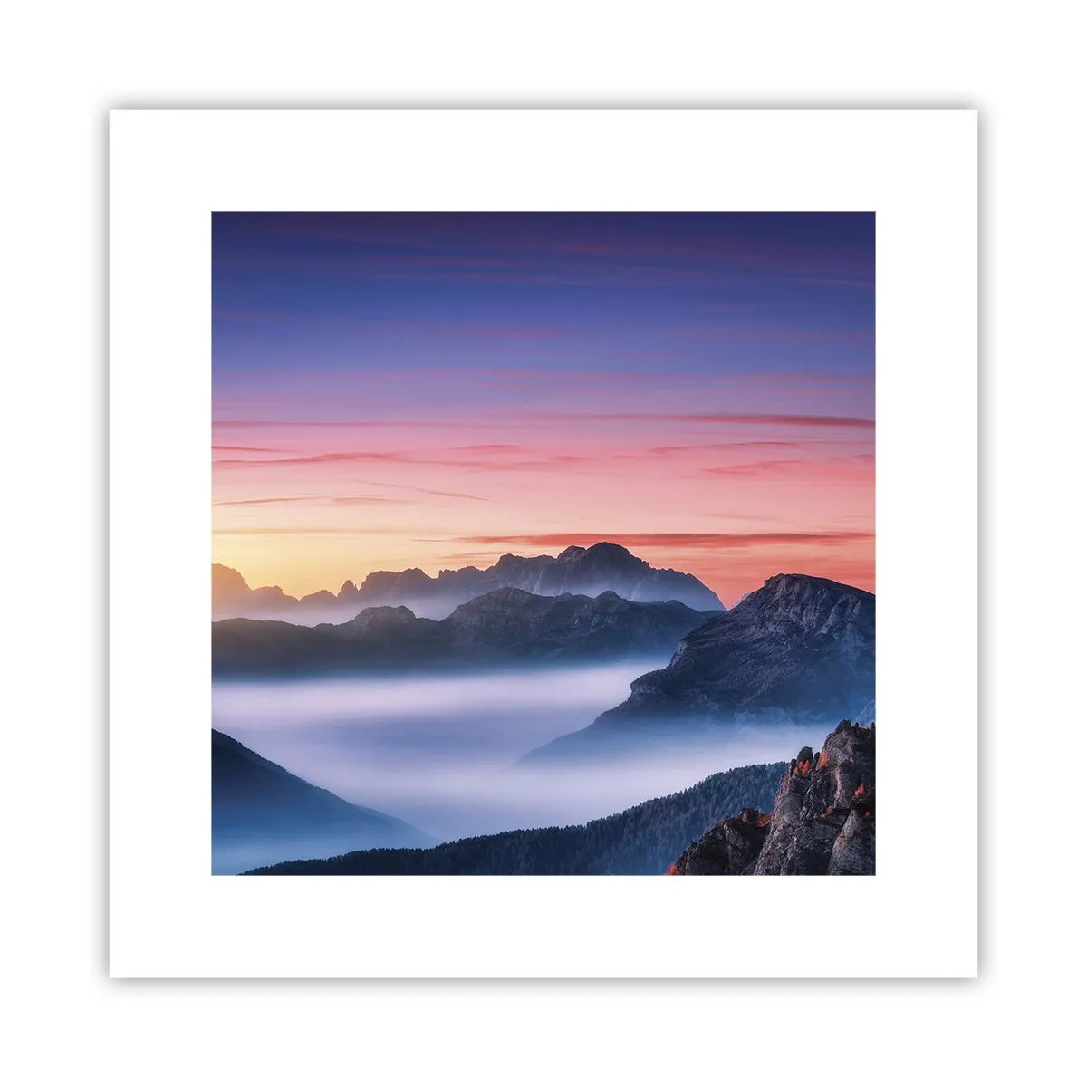 Poster - Peste văi - 30x30 cm