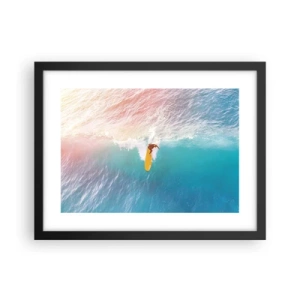 Poster în ramă neagră - Călărețul oceanului - 40x30 cm