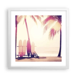 Poster în ramă albă - Va fi o zi minunată - 40x40 cm