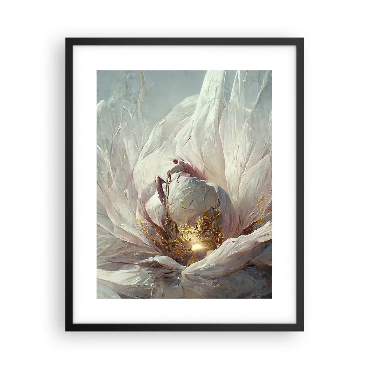 Poster în ramă neagră - Înflorește o dată la o sută de ani - 40x50 cm