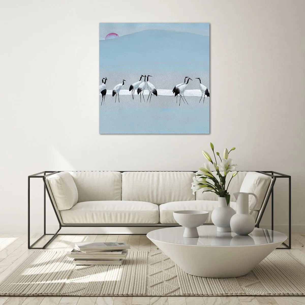 Tablou pe sticlă - După o zi fierbinte - 70x70 cm