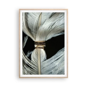 Poster în ramă de stejar deschis - ...și nu te voi părăsi.. - 70x100 cm