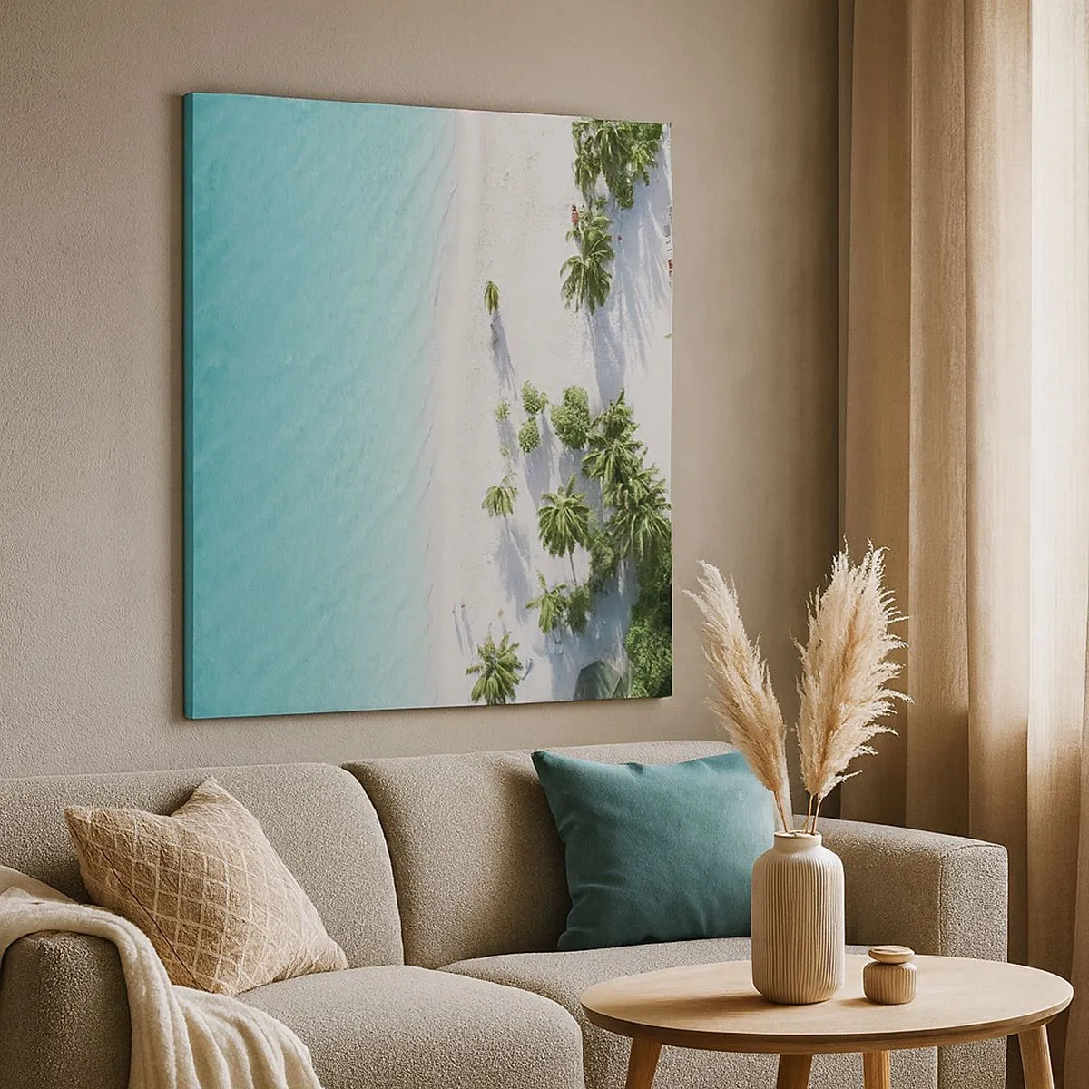 Tablou pe pânză - Vacanță în paradis - 30x30 cm