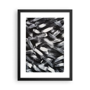Poster în ramă neagră - Abstracție în spirit industrial - 30x40 cm