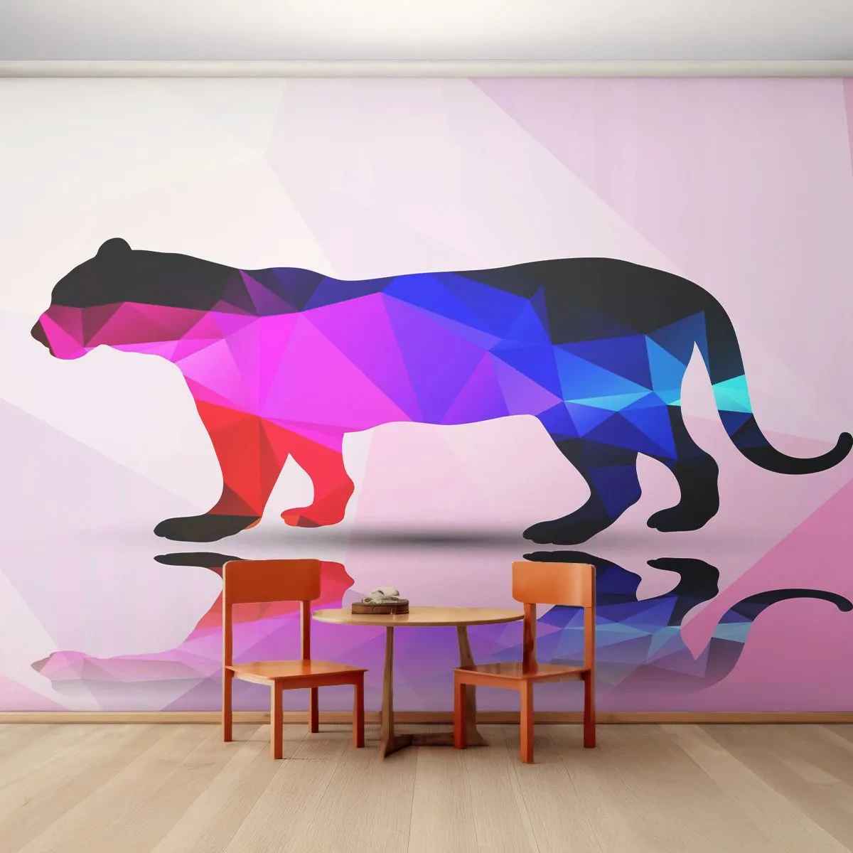 Tapet Premium Sand - Pantera diamantată - Animale, Panteră, Figura geometrică - 100x70 cm