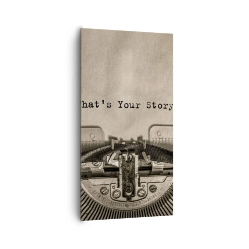 Tablou pe pânză - Spune-mi - 65x120 cm