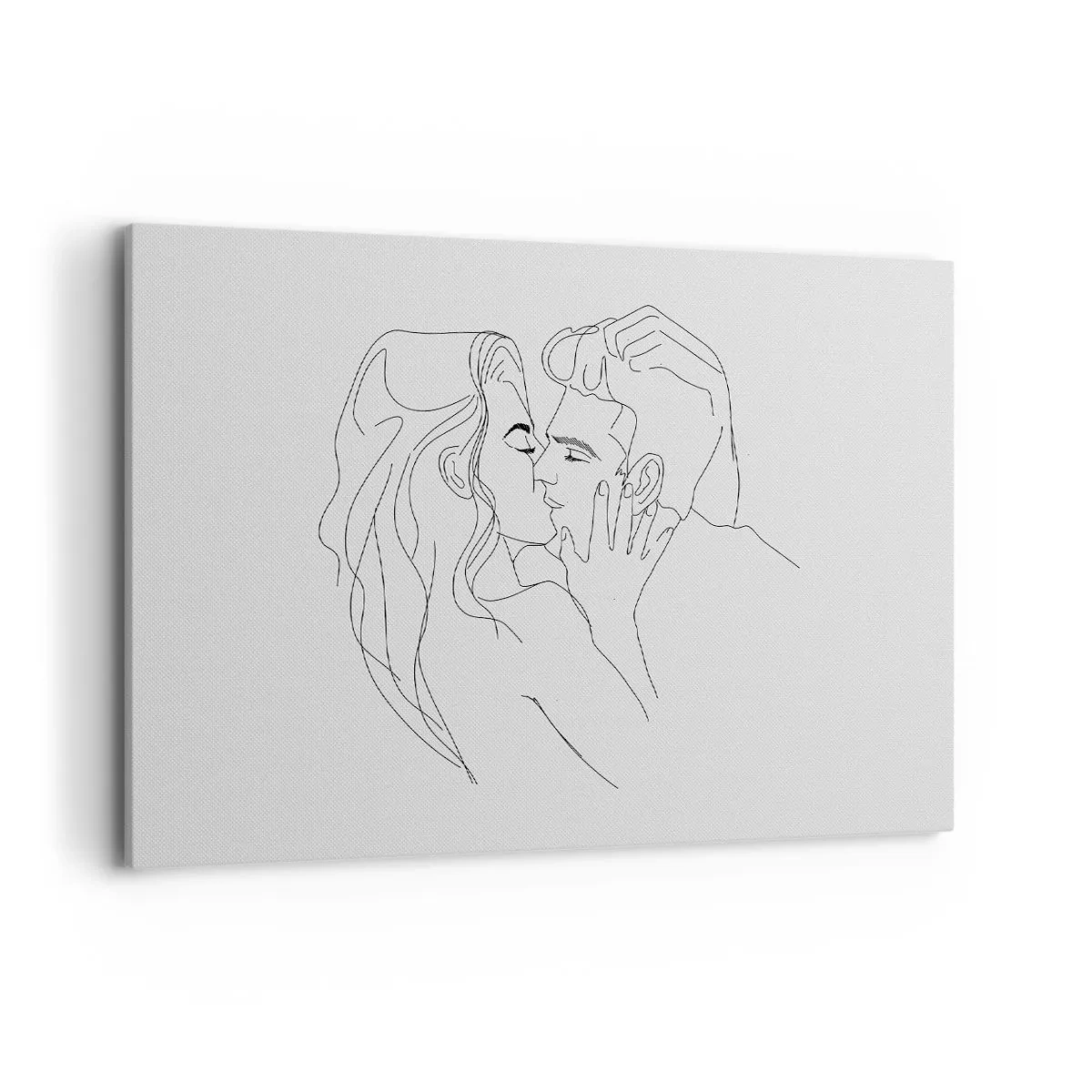 Tablou pe pânză - Cu aceeași linie - 100x70 cm