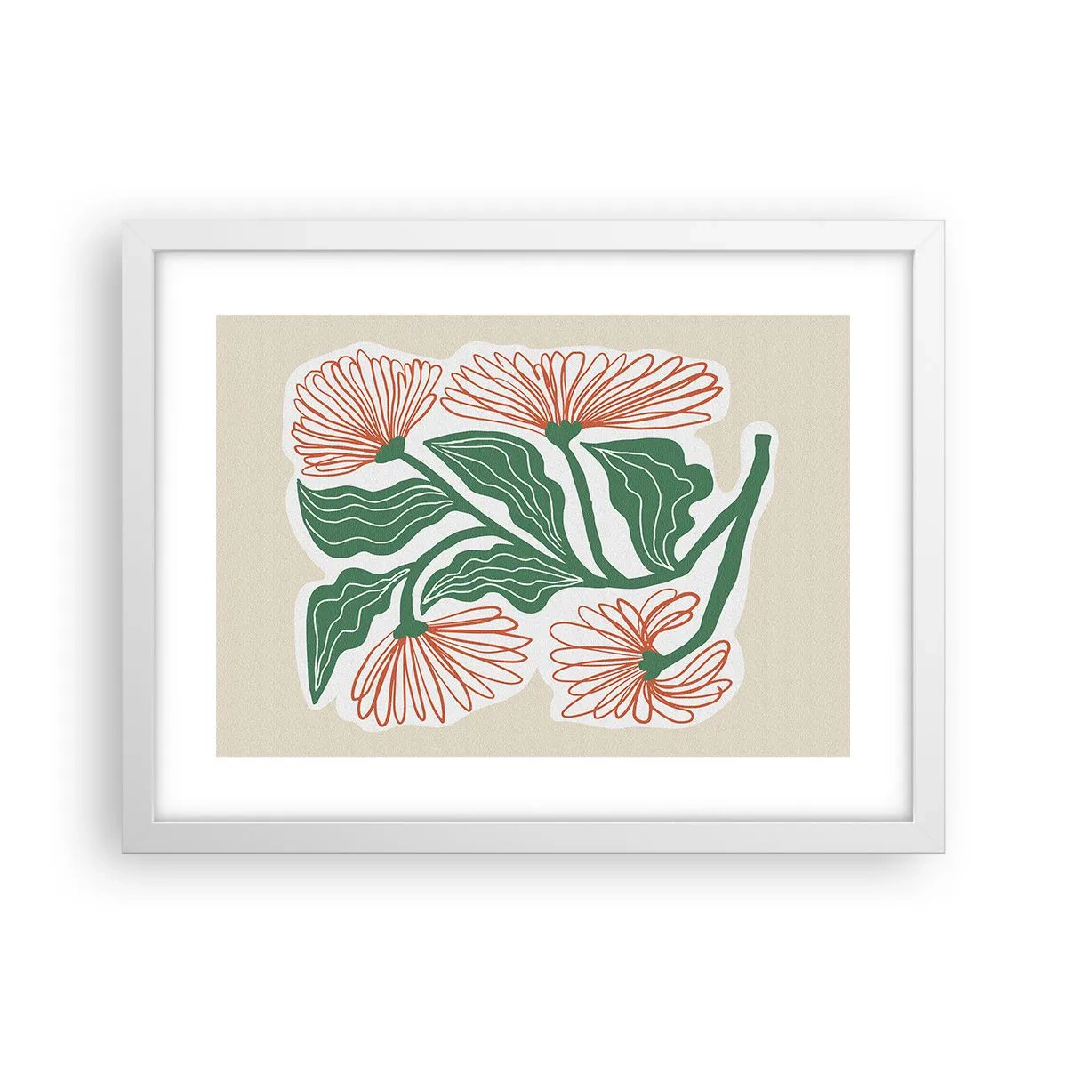 Poster în ramă albă - Folclor modern - 40x30 cm