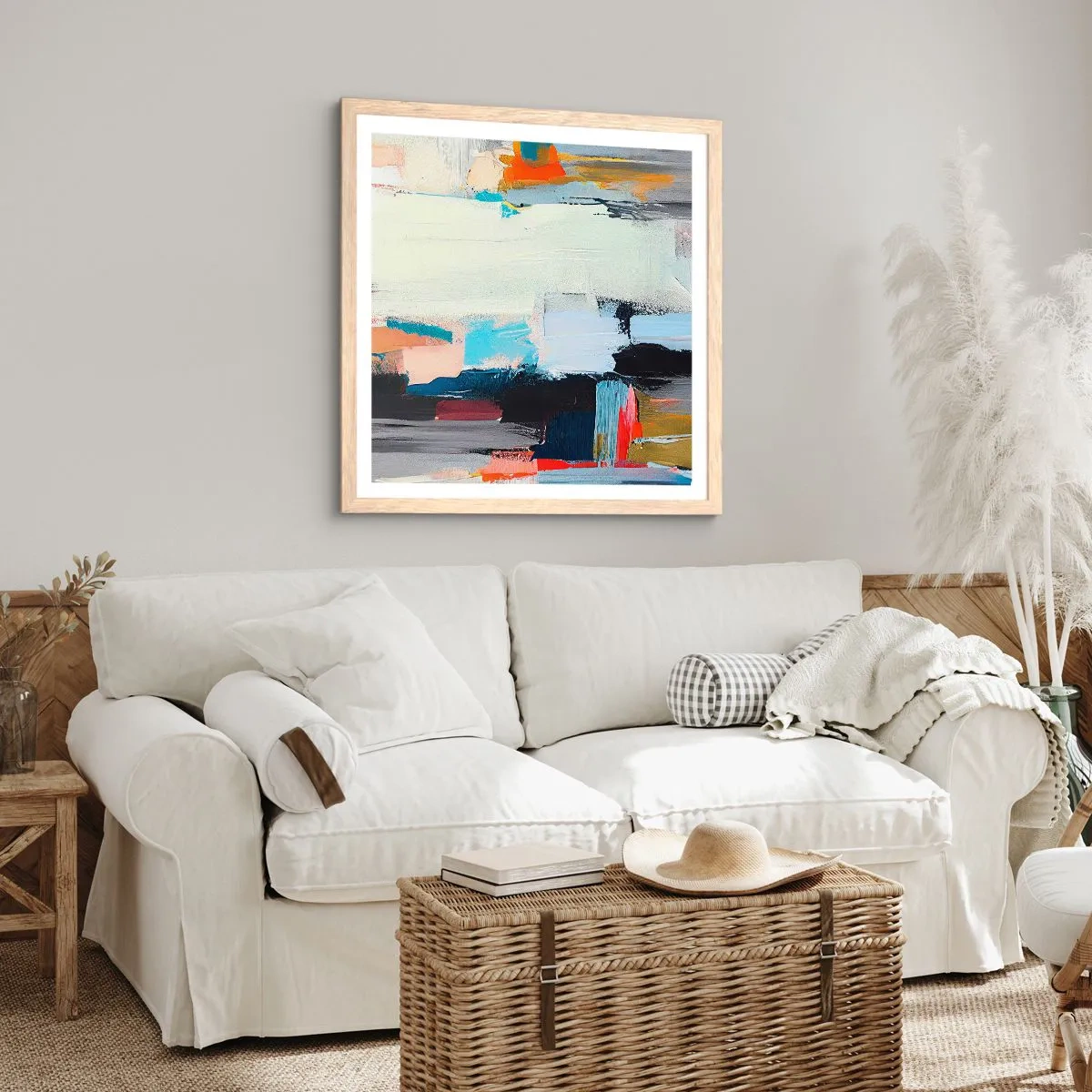 Poster în ramă de stejar deschis - Există o metodă? - 30x30 cm