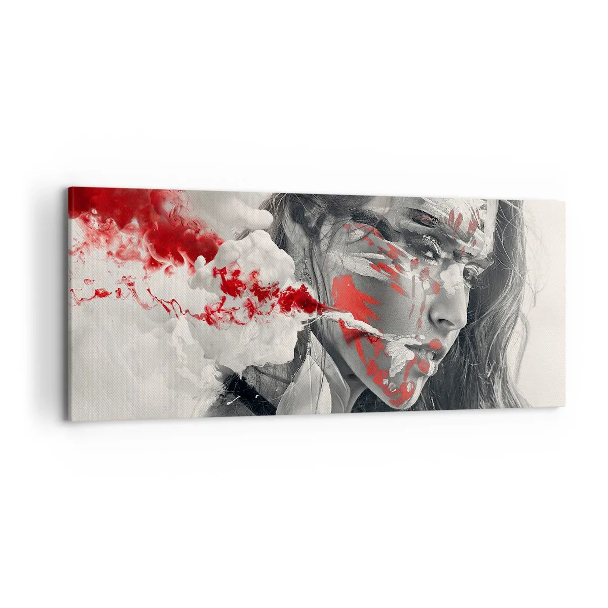 Tablou pe pânză - În aburul absurdului - 120x50 cm