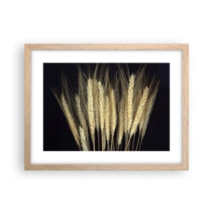 Poster în ramă de stejar deschis - Magie rustică - 40x30 cm