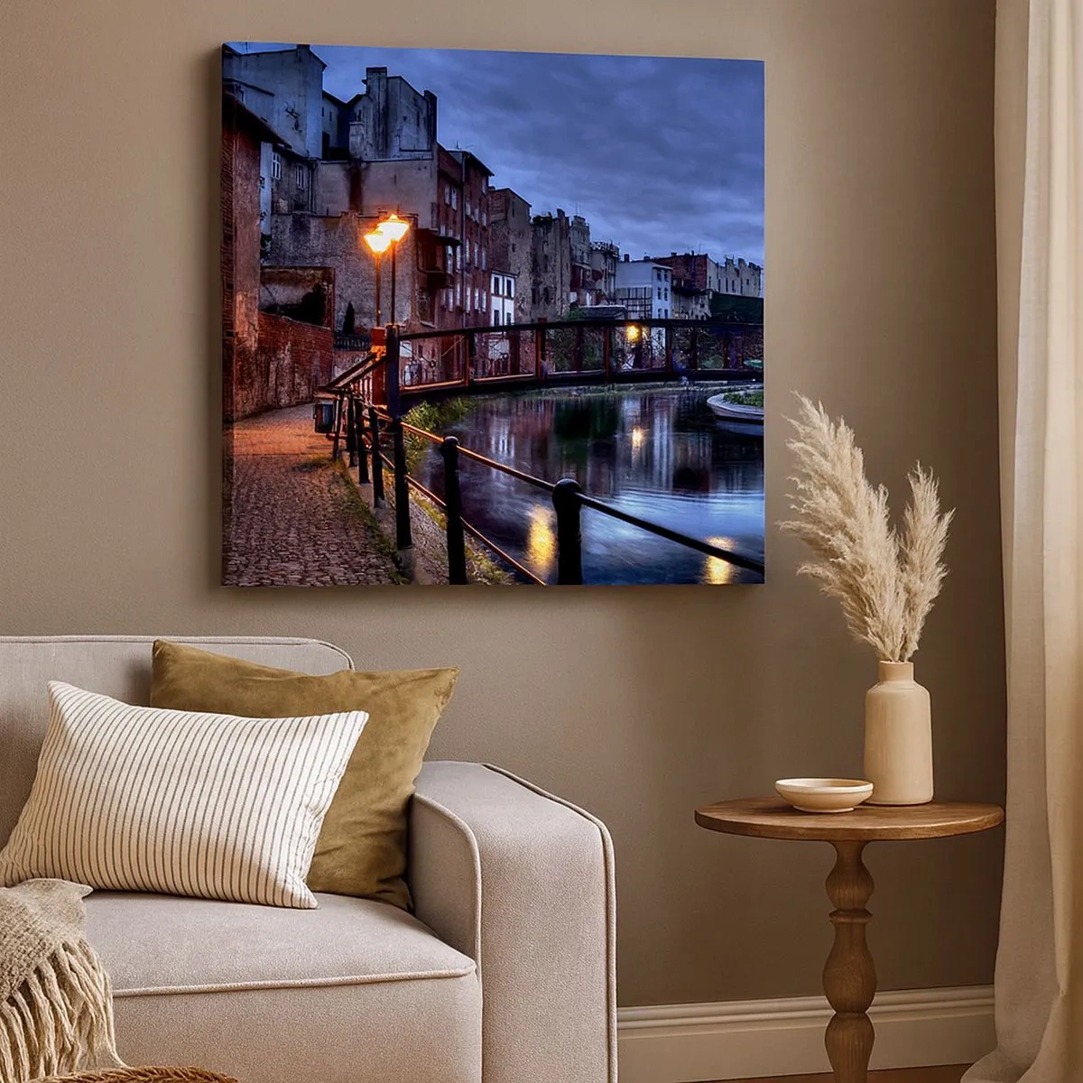 Tablou pe pânză - Tu nu știai că Bydgoszcz arată așa - 30x30 cm