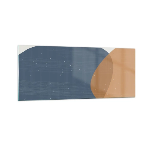 Tablou pe sticlă - Ovale și influențe - 100x40 cm