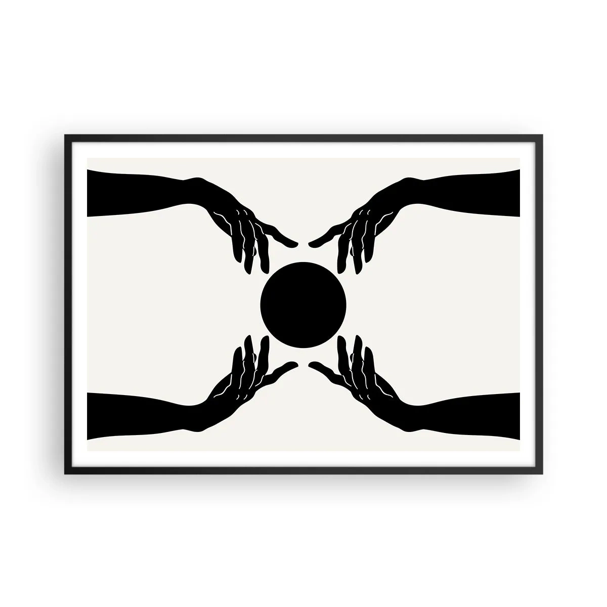 Poster în ramă neagră - Semnul secret - 100x70 cm