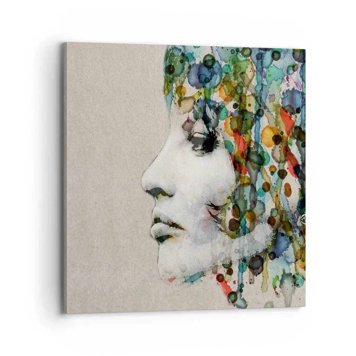Tablou pe pânză - A ieșit din cenușiu - 70x70 cm