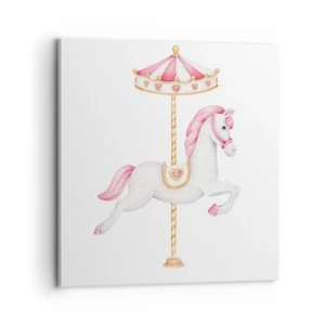 Tablou pe pânză - A pornit la cursă - 70x70 cm