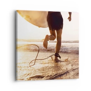 Tablou pe pânză - Pentru a întâmpina valul - 30x30 cm