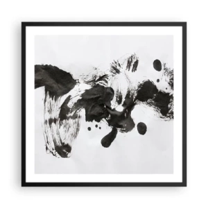 Poster în ramă neagră - Metodă în nebunie? - 60x60 cm