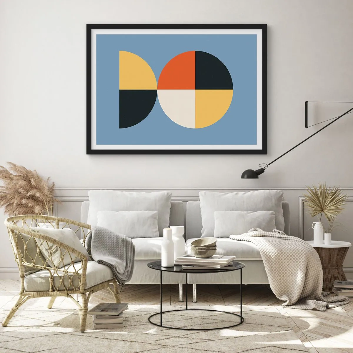 Poster în ramă neagră - Uită-te și numără - 70x50 cm