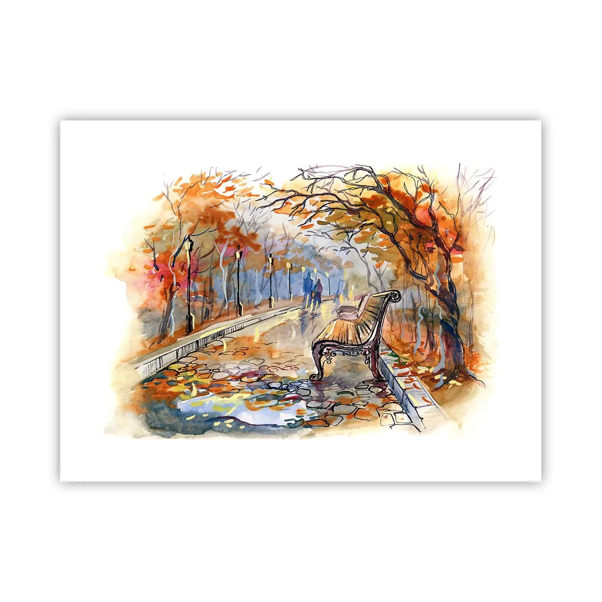Poster - Pășim împreună în toamnă - 40x30 cm
