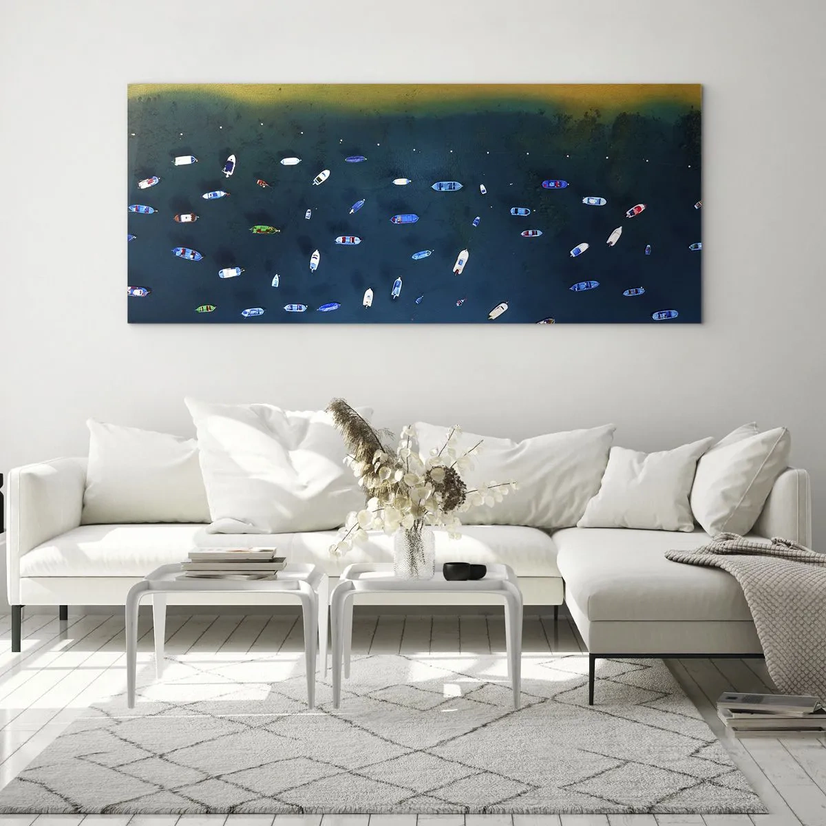 Tablou pe sticlă - Joc de vacanță - 100x40 cm