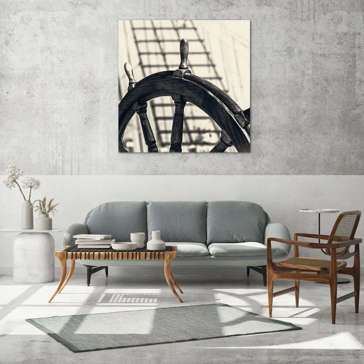 Tablou pe sticlă - Povești despre mare - 70x70 cm