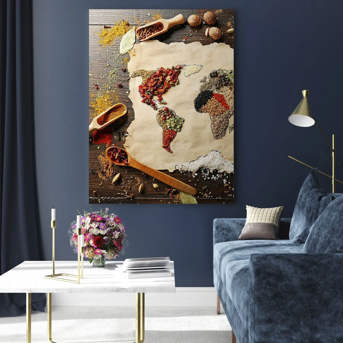 Tablou pe sticlă - Toate gusturile lumii - 50x70 cm