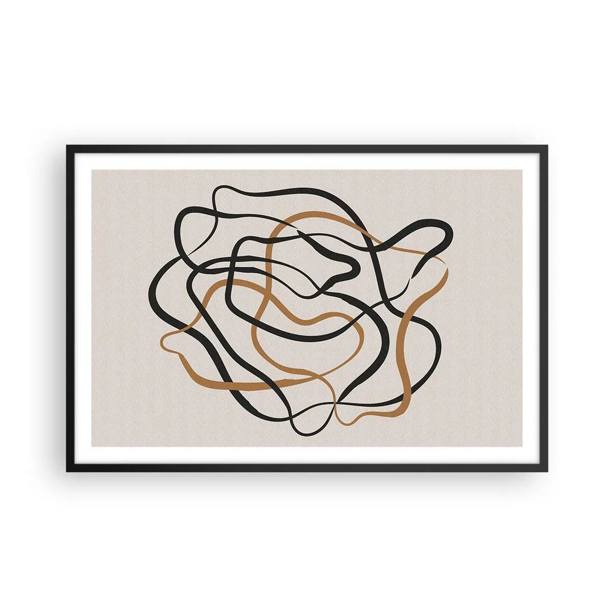 Poster în ramă neagră - Totul s-a încurcat - 91x61 cm